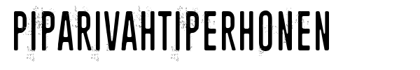 Piparivahtiperhonen font preview